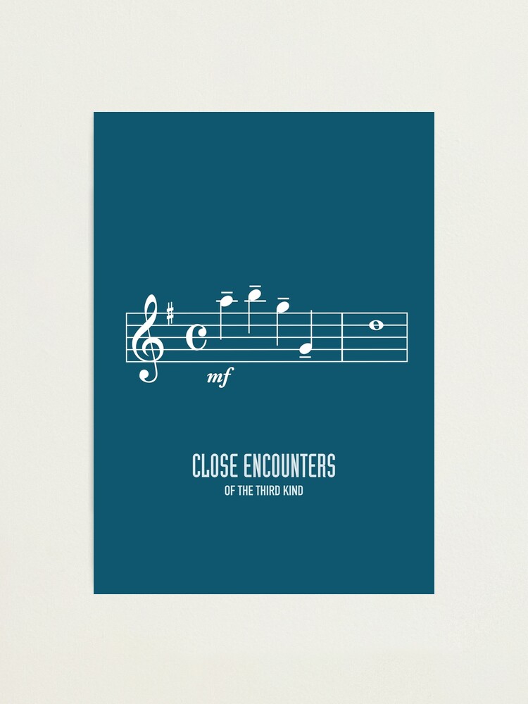 Alternate view of Close Encounters of the Third Kind - Alternative Movie Poster Photographic Print