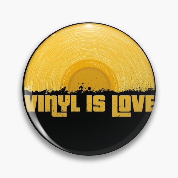 Item preview, Yellow Vinyl is love (black) designed and sold by animinimal.