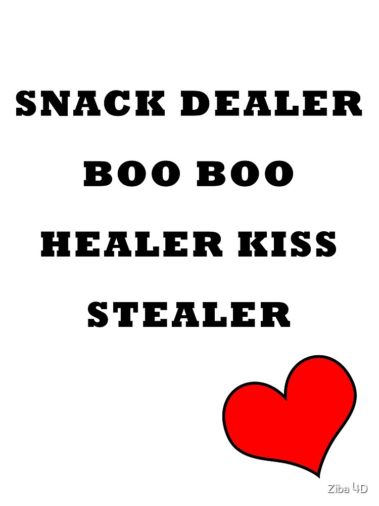 Snack Dealer Boo Boo Healer Kiss Stealer - Engraved Steel Tumbler, Funny  Mom Travel Mug, Mom Mug