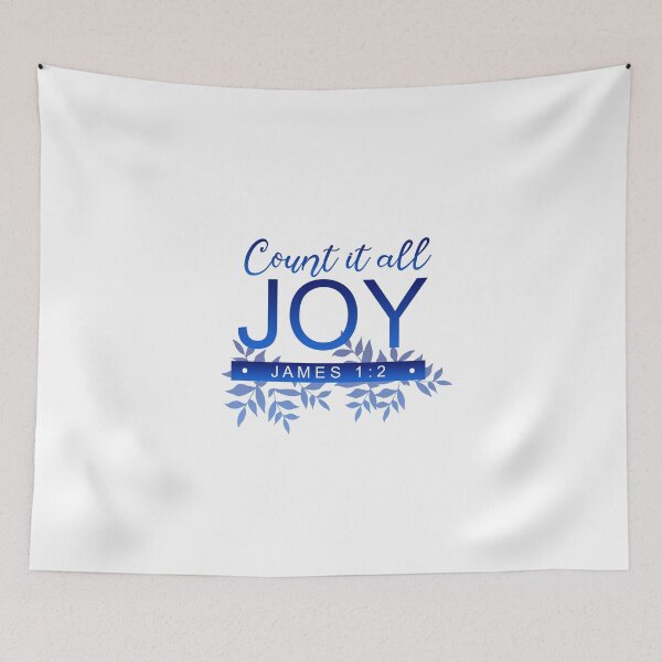 Item preview, Count it all joy - white and blue designed and sold by Yesido.