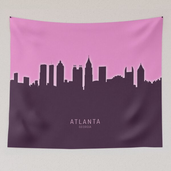 Aperçu de l'œuvre Atlanta Georgia Skyline créée et vendue par ArtPrints.