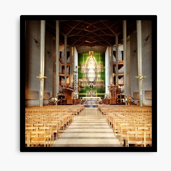 Inside Coventry Cathedral Canvas Print