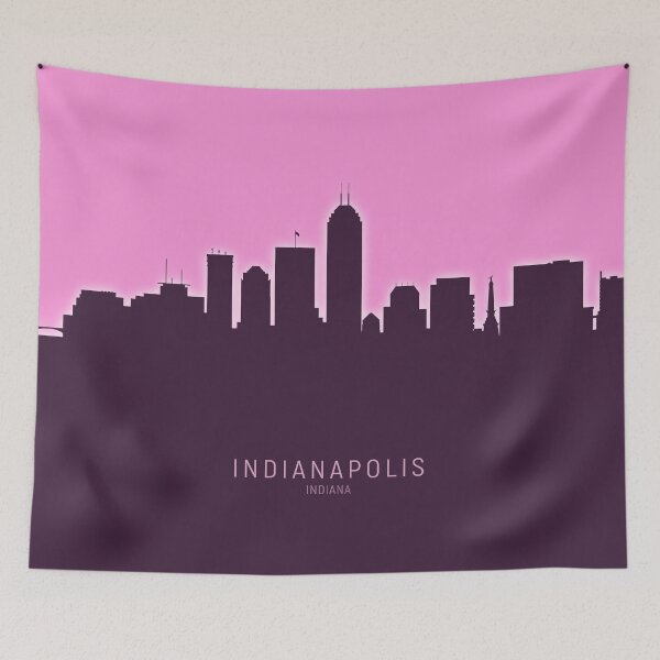 Aperçu de l'œuvre Indianapolis Indiana Skyline créée et vendue par ArtPrints.