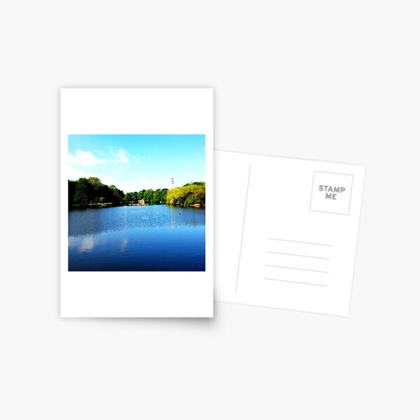 The Lake, University Park, Nottingham Postcard
