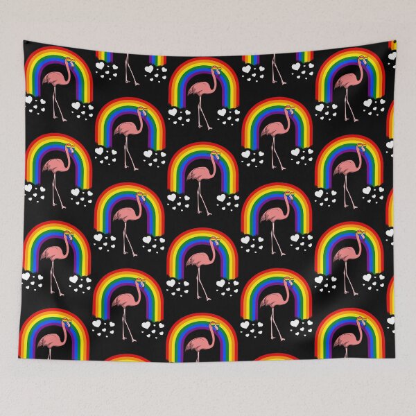 Item preview, Gay Pride Flamingo LGBT Rainbow designed and sold by fatamyfan1.