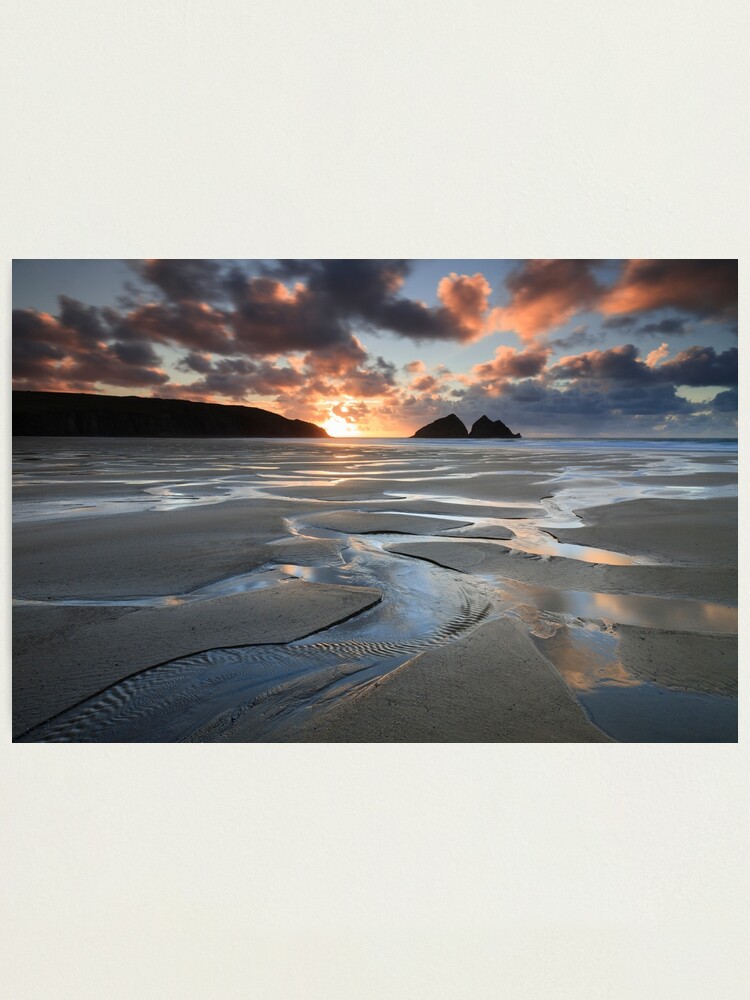 Thumbnail 1 of 3, Photographic Print, Towards the Setting Sun (Holywell) designed and sold by bitm2007.