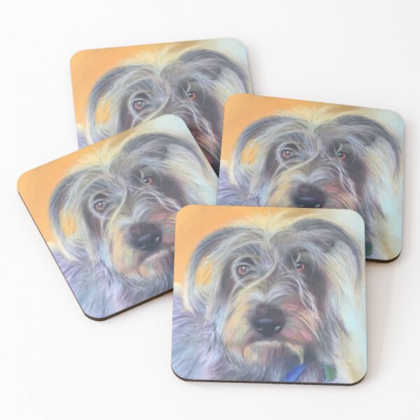 Item preview, Dog lovers Irish wolfhound painting picture cute domestic pets designed and sold by Julieford.