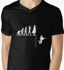 Sherlock-Entwicklung T-Shirt mit V-Ausschnitt für Männer