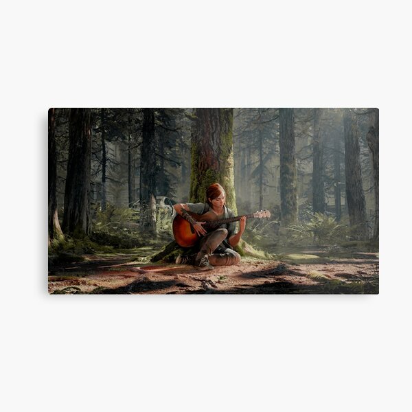Ellie playing her guitar 4K | The Last of Us Part 2 Metal Print