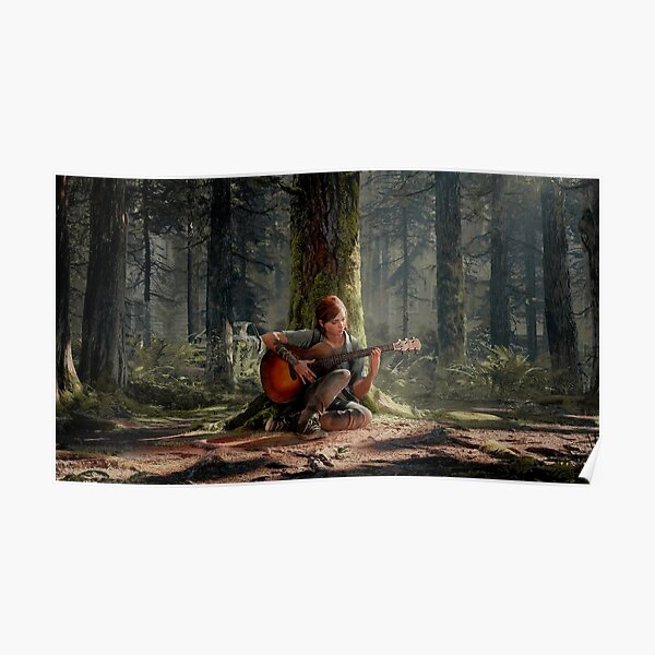 Ellie playing her guitar 4K | The Last of Us Part 2 Poster
