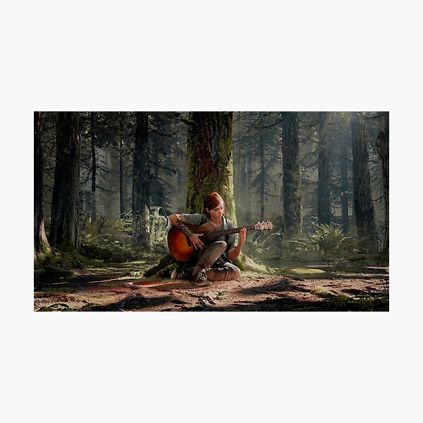 Ellie playing her guitar 4K | The Last of Us Part 2 Photographic Print