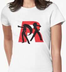 Team Rocket Line art Women's Fitted T-Shirt