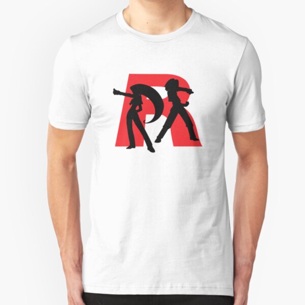 Team Rocket Line art Slim Fit T-Shirt