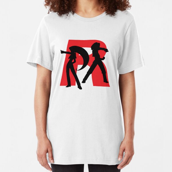 Team Rocket Line art Slim Fit T-Shirt