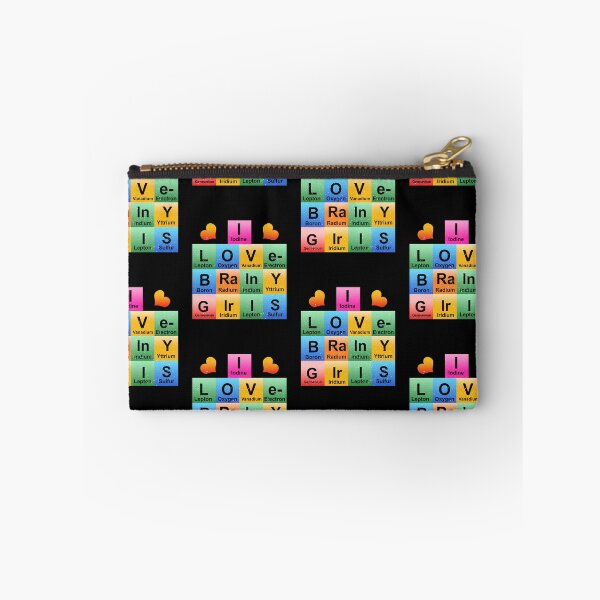 Item preview, I love brainy girls nerd chemistry chemist gift designed and sold by redshirtz.