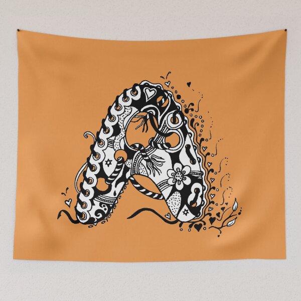 Item preview, The Letter A Alphabet Black and White with Transparent Background designed and sold by Heatherian.