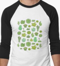 Camiseta ¾ estilo béisbol Suculentas