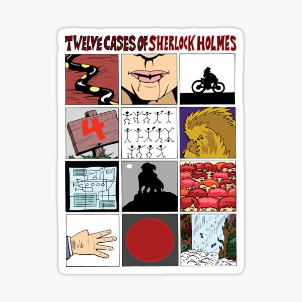 12 Cases of Sherlock Holmes Sticker