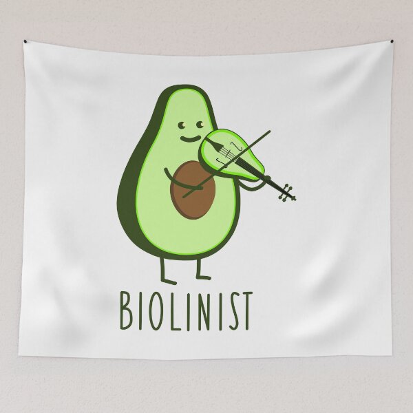 Item preview, Organic avocado with violin designed and sold by spontania.