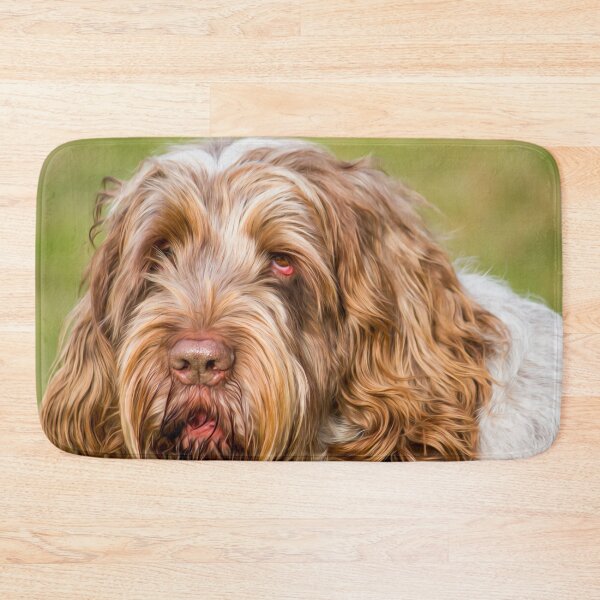 Artikelvorschau, Weicher und flauschiger Spinone entworfen und verkauft von FOLK ART FUSION by heidiannemorris.
