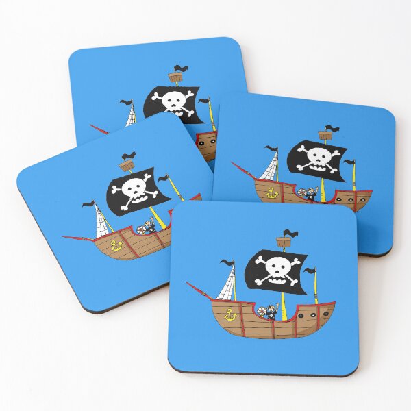 Item preview, Ahoy matey pirate ship designed and sold by CuteCartoon.