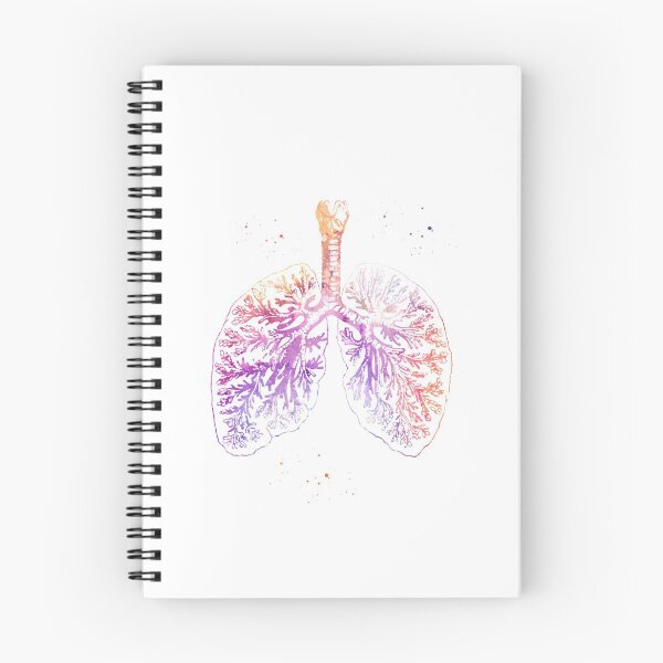 Item preview, Anatomical Lungs,watercolor art designed and sold by Liededrom..
