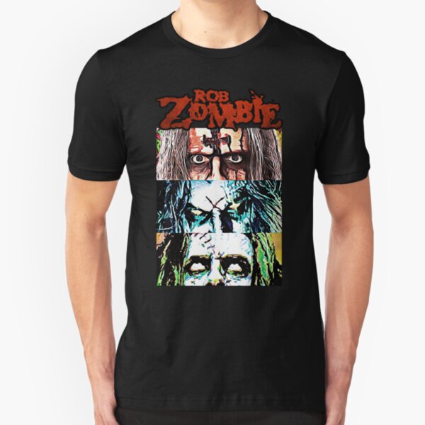 three image Rob band Zombie beautiful vintage gift for fans and lovers Slim Fit T-Shirt