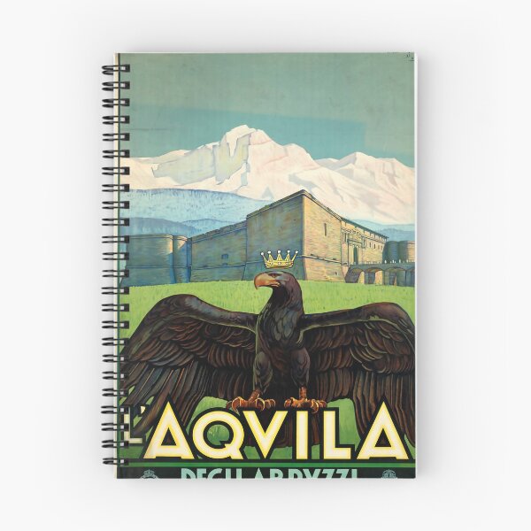 Item preview, ENIT Aqvila vintage travel poster designed and sold by stickart-marek.
