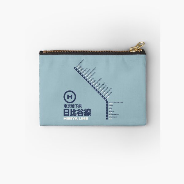 Item preview, Tokyo Hibiya Line Train Station List Map Grey designed and sold by VoodooCircus.
