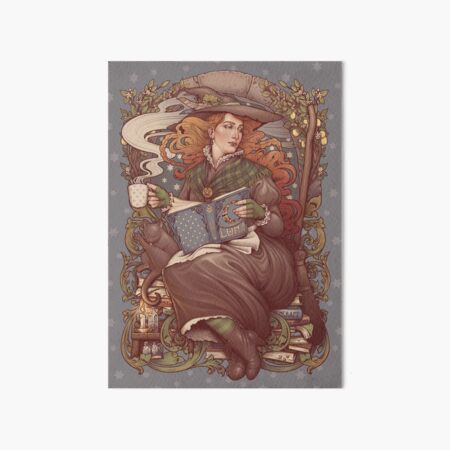 NOUVEAU FOLK WITCH Art Board Print