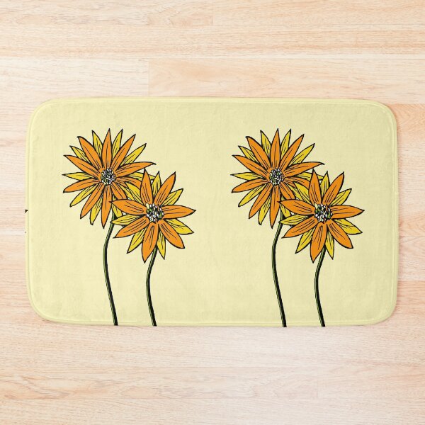 Item preview, Two Daisies Coloured Orange with Transparent Background designed and sold by Heatherian.