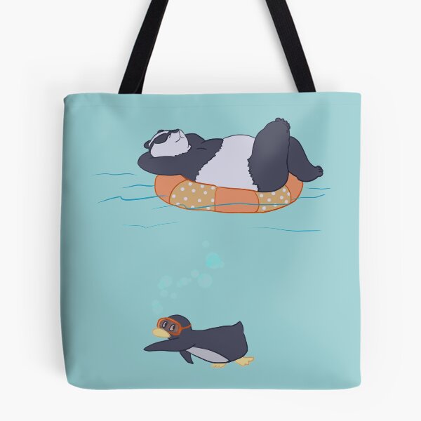 Artikelvorschau, Pinguin und Panda gehen schwimmen entworfen und verkauft von ERNorman.