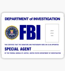 FBI - ID Greeting cards Sticker