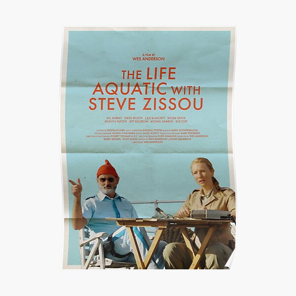 The Life Aquatic With Steve Zissou Film Alt-Poster Poster