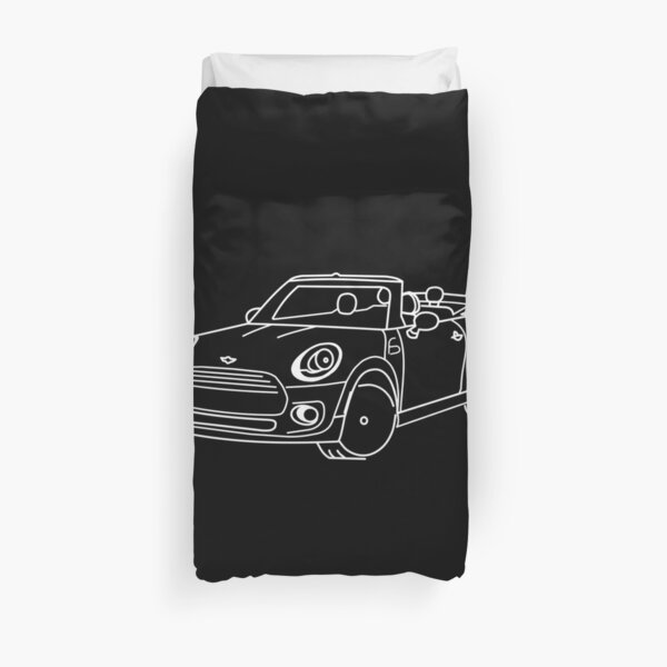 Mini Cooper Convertible Duvet Cover