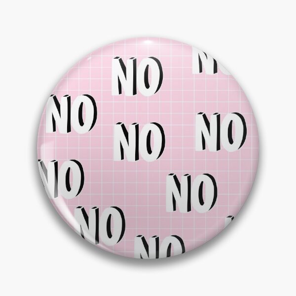 Item preview, Funny NO Pattern on Pink Background designed and sold by kapotka.