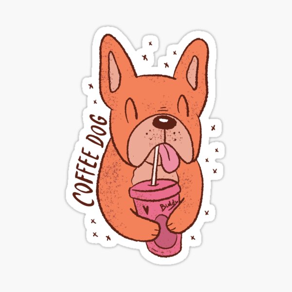 Dog Coffee Cup Stickers Redbubble - doge cafe roblox