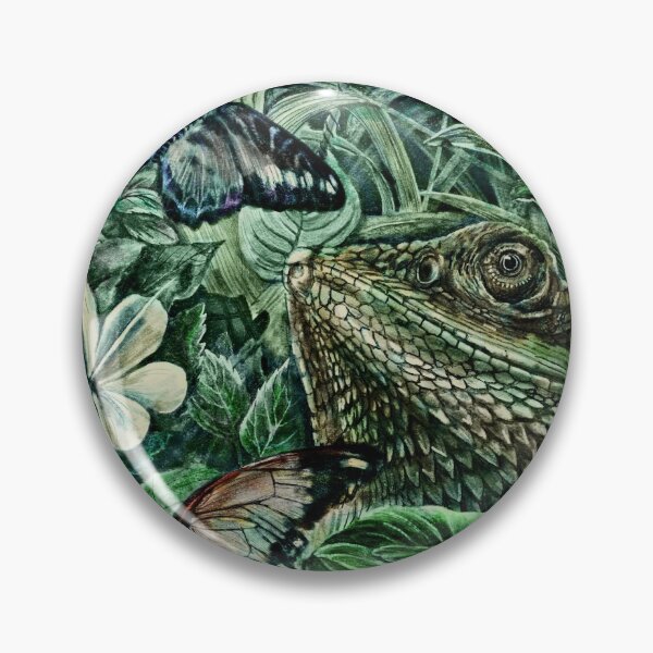 Artikelvorschau, Bärtiger Drache und Schmetterlinge - Farbe entworfen und verkauft von steveelliott.