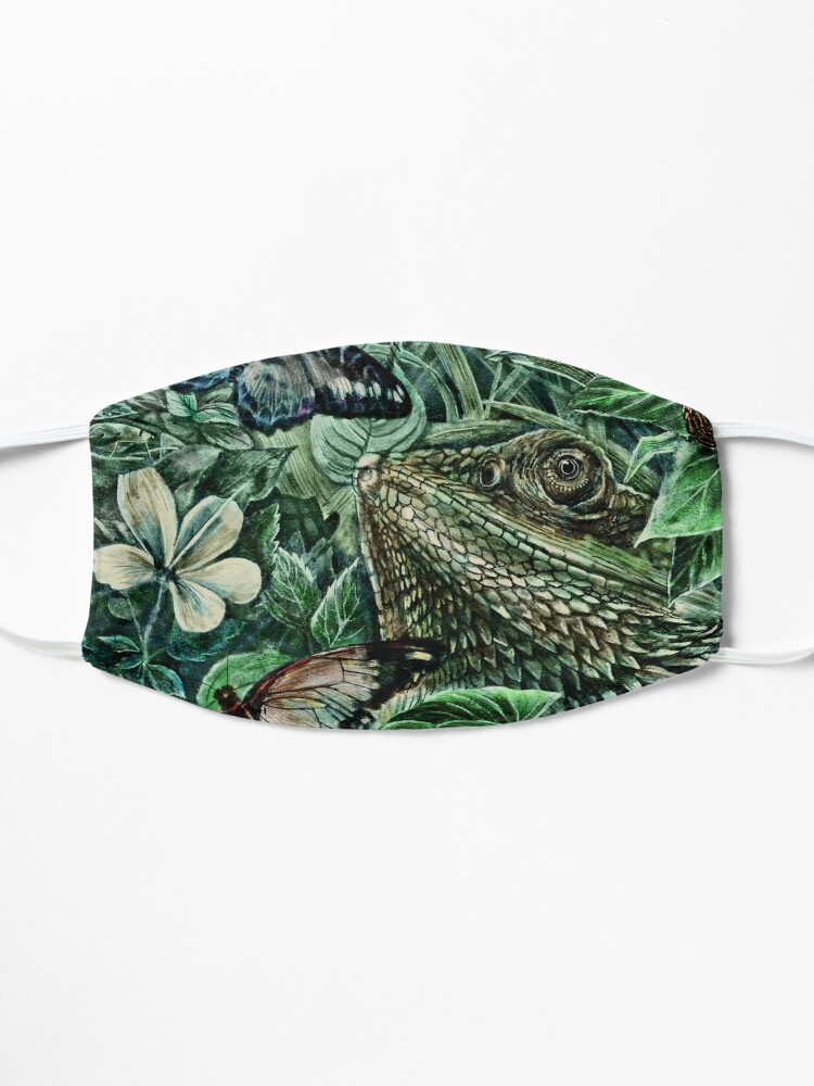 Alternate view of Bearded Dragon and Butterflies - Colour Mask