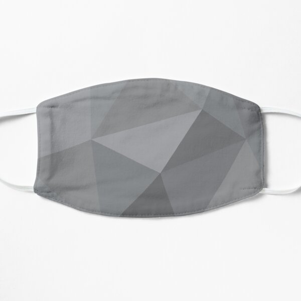 grey low poly Masque sans plis