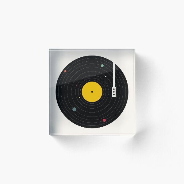 Music Everywhere Acrylic Block