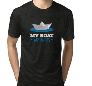 "Mein Boot Meine Regeln Geschenkidee I Bootsfahrer Angler I Lustiges