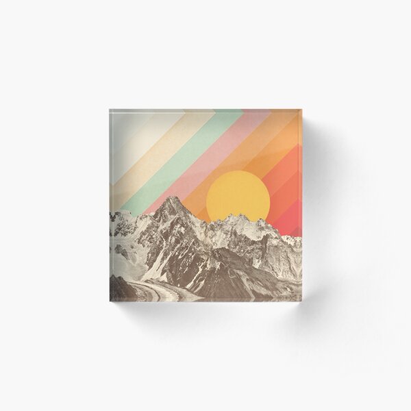Mountainscape #1 Acrylic Block