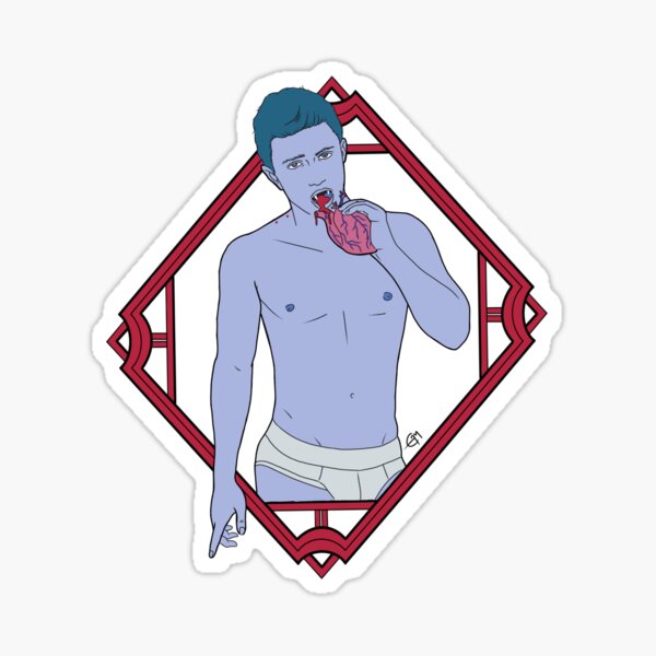 vampire heart Sticker