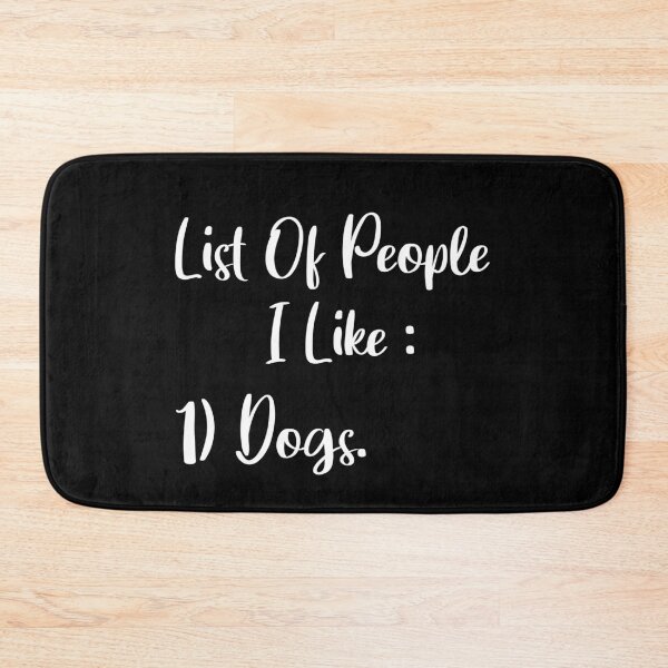 Item preview, List Of People I Like Dogs designed and sold by SoufStore.