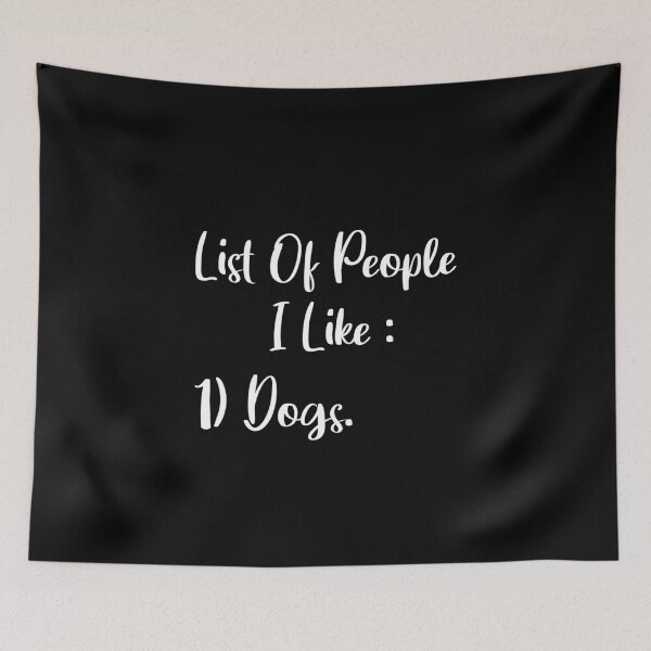 Item preview, List Of People I Like Dogs designed and sold by SoufStore.