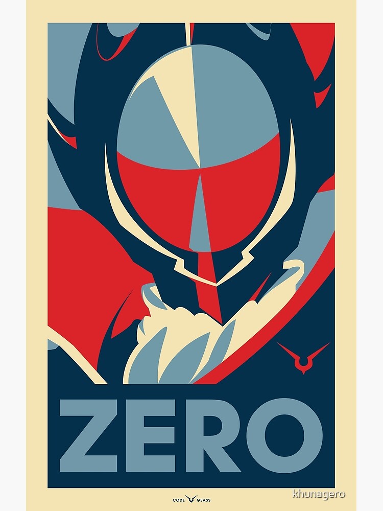 Code Geass Zero Posters Redbubble