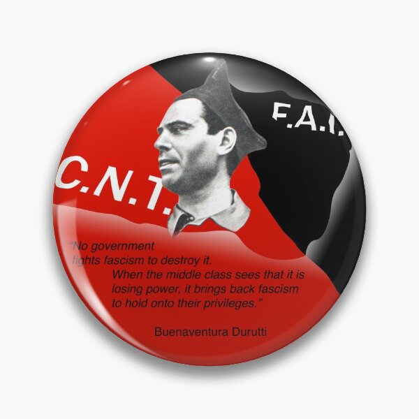 Item preview, Durutti Anti Fascist quote CNT FAI designed and sold by radLeft.