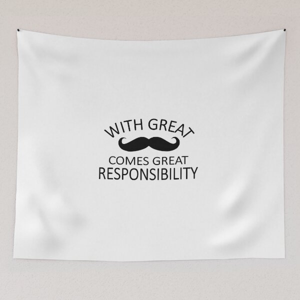 Item preview, Funny Mustache design - great mustache, great responsibility designed and sold by headpossum.