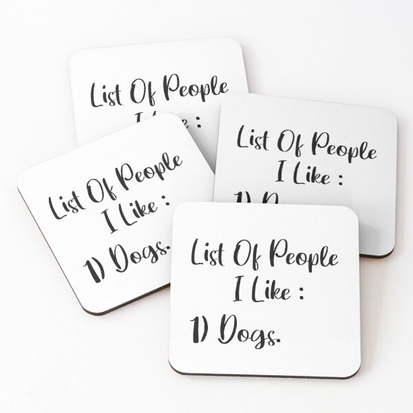 Item preview, List Of People I Like Dogs designed and sold by SoufStore.